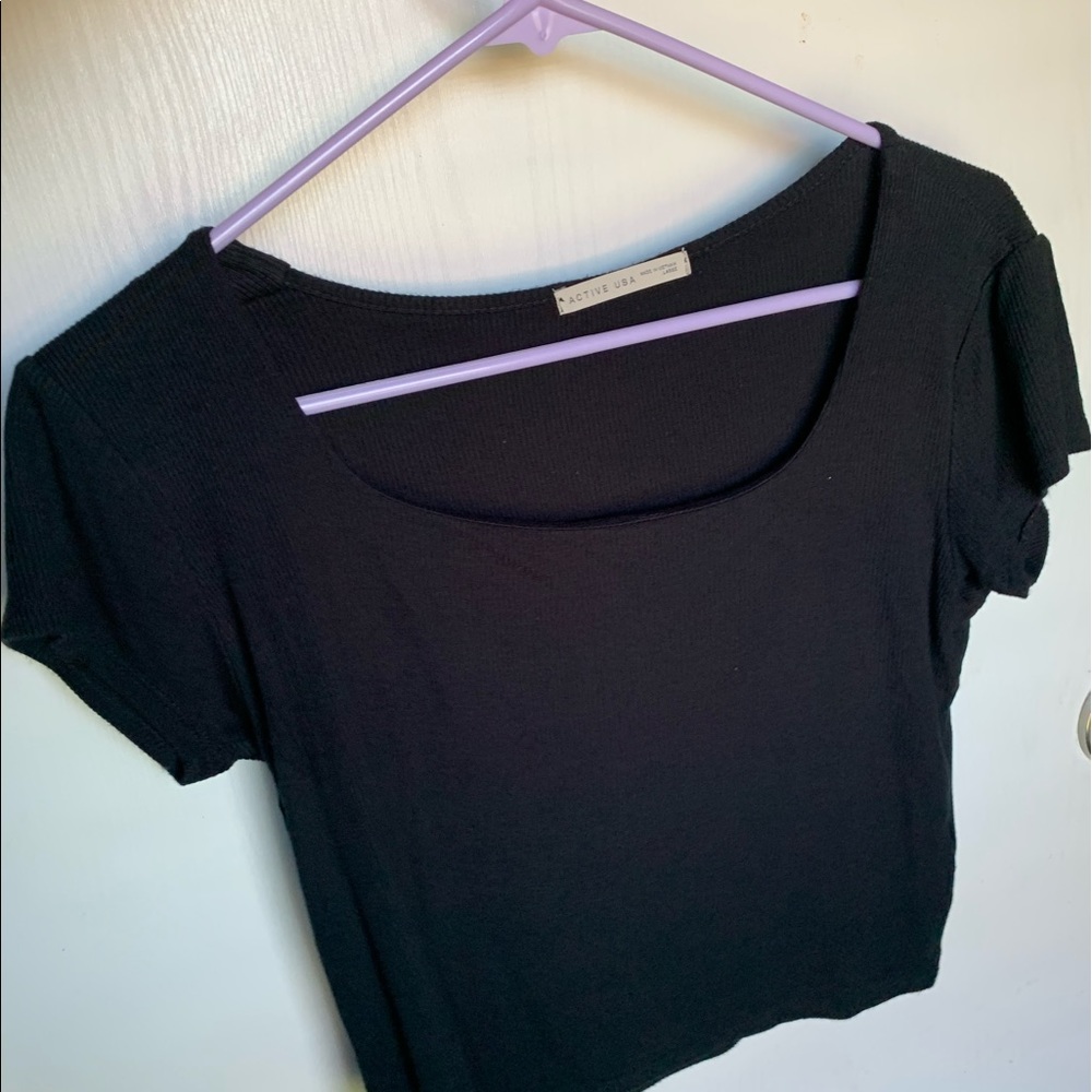 Black Crop Top